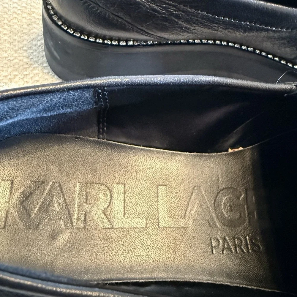 Karl Lagerfeld Black Women's Maysun‎ Platform Casual Shoe Women 9m